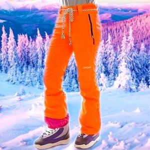 Spyder XTL 10000 Snowboard Ski Snow Pants Orange Size 10